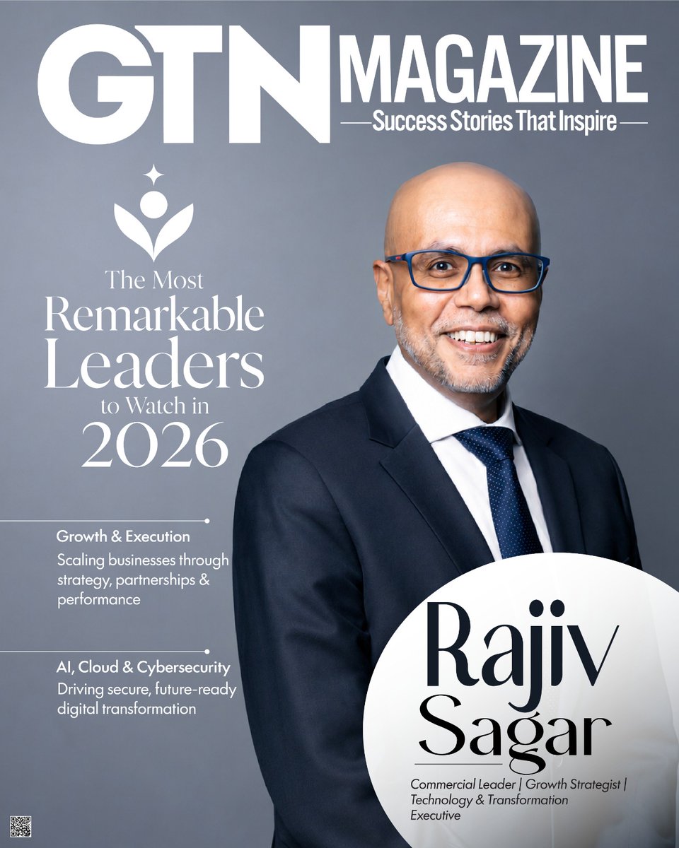 Globaltimenow's tweet photo. Rajiv K. Sagar - The Most Remarkable Leaders to Watch in 2026

📷 Read the full feature:
https://t.co/dZFt4wE0n7

#GlobalTimesNow #MostRemarkableLeaders2026 #RajivSagar #Cybersecurity #ArtificialIntelligence #DigitalTransformation #BusinessGrowth #ExecutiveLeadership #Technology https://t.co/e0SHNkZf0p