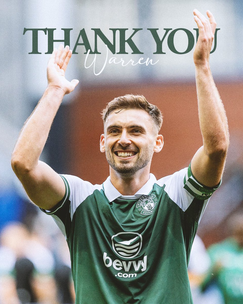 HibernianFC's tweet photo. Thank you, Warren! 💚 https://t.co/bJEad185Hp