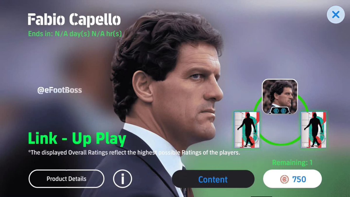 SamuelEkechi11's tweet photo. If we’re really getting a new LBC manager this Thursday, give me another Fabio Capello please. 💀

90 proficiency in LBC and 89 in Overload. Who’s saying no to that? https://t.co/4uBtcoF5t5