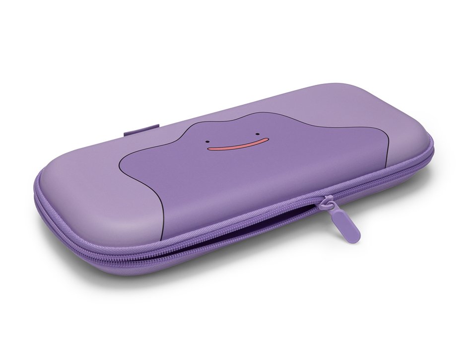 Pokebip's tweet photo. #PokémonGoodies : Visuel de la nouvelle manette sans fil et sacoche pour Nintendo Switch 2 aux couleurs de Métamorph disponibles prochainement (@PowerA) ! https://t.co/1kAu0R5GsL