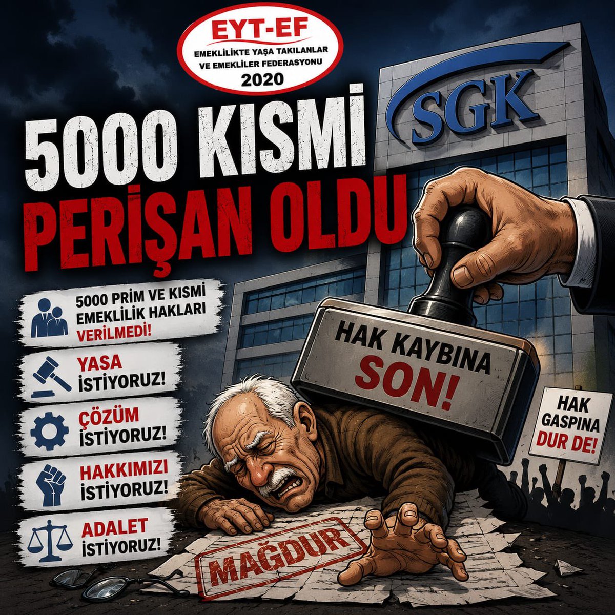 tuncay17yenice1's tweet photo. 5000 kısminin haklarını vermediler,mağduriyetlerini gidermediler

#5000KısmiPerişanOldu 
#TüikleEmekliPerişan https://t.co/b6h1m4BiPC