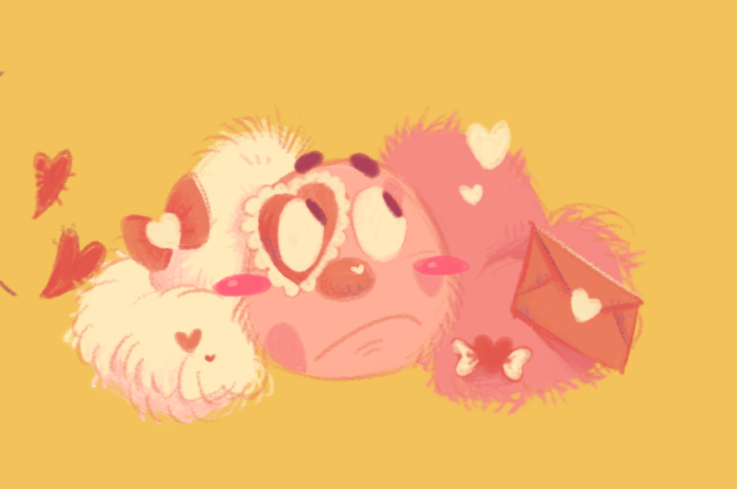 YKWHOHAHA's tweet photo. I really love some good shades of pink.... I love to make my art or coloring realy fuzzy #welcomehome #Barnabybbeagle #wallydarling https://t.co/MaPd9Bhb4r