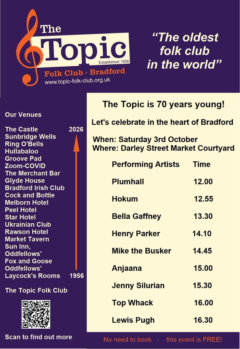 TopicFolk's tweet photo. #livemusic #folk #bradford @bradfordmusic @visitBradford https://t.co/shQQnNp4wG