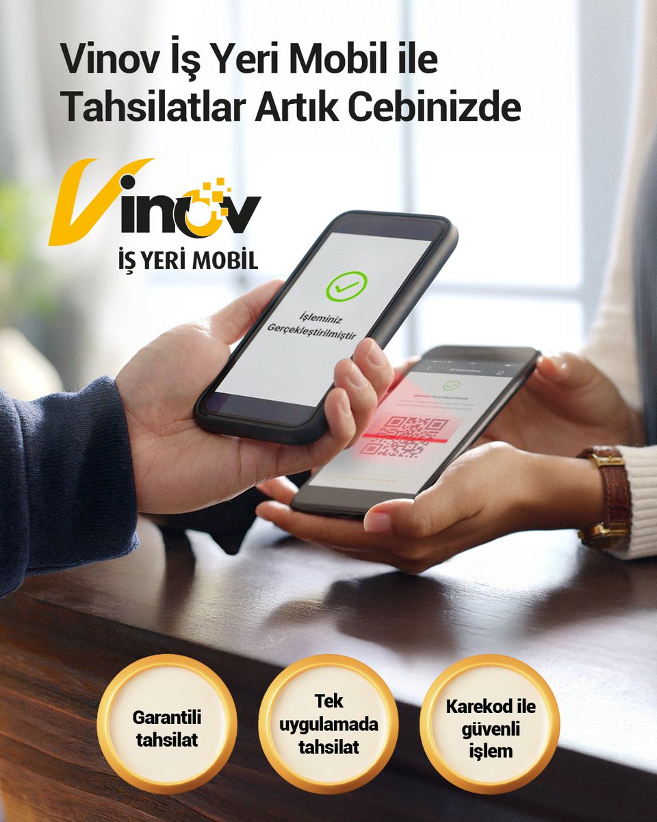 VakifBank's tweet photo. Vinov İş Yeri Mobil ile tahsilatlarınızı tek uygulama üzerinden hızlı ve güvenli şekilde yönetin. VakıfBank güvencesiyle işletmenize değer katın, ticaretinize hız kazandırın. Detaylı bilgi için https://t.co/gmL0kyT2vD sitemizi ziyaret edebilirsiniz. #DaimaSeninle https://t.co/IJ9CX33aFC