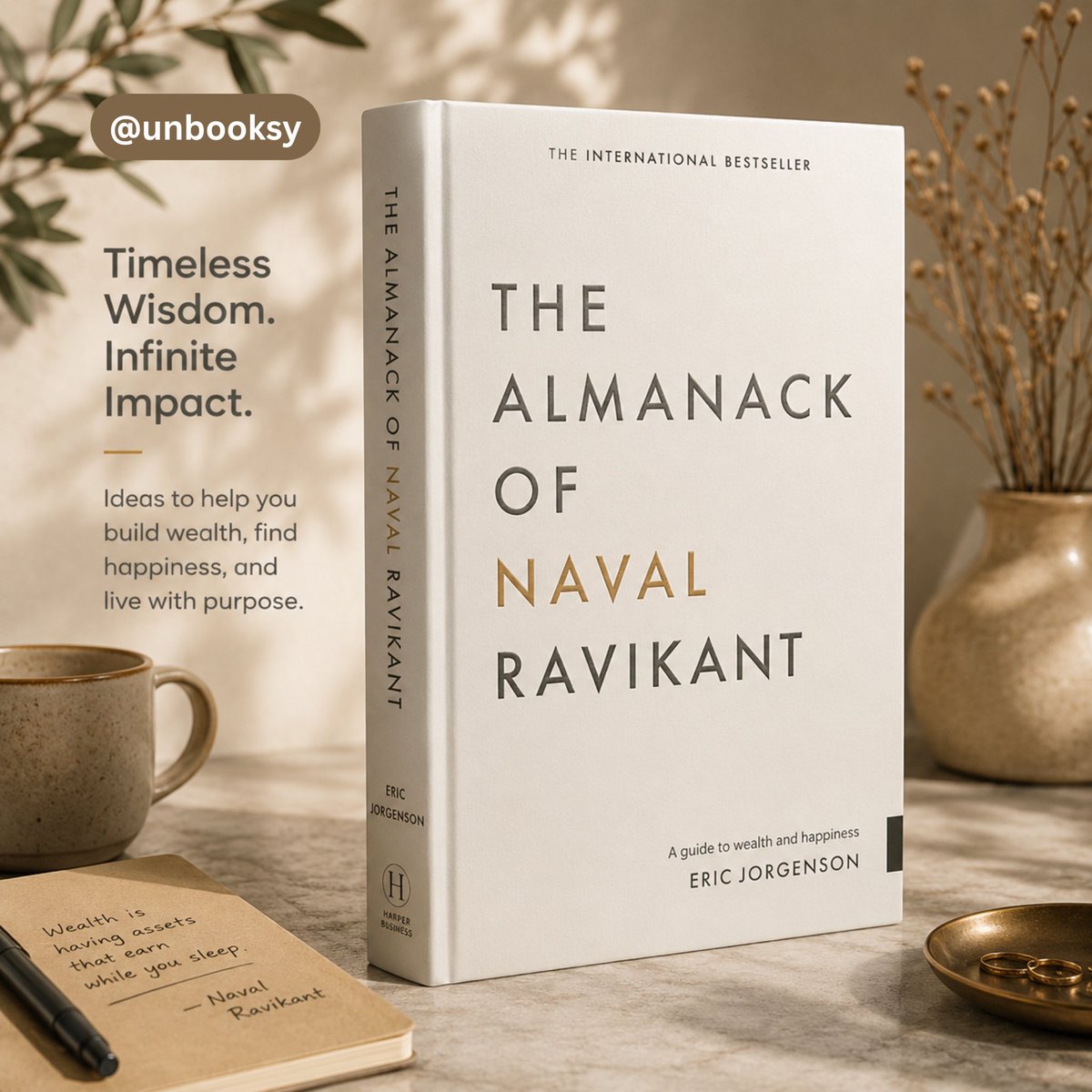 unbooksy's tweet photo. “No one values you more than you value yourself. Set a high personal hourly rate and stick to it. Even when I was young, I decided I was worth a lot more than the market thought, and I treated myself that way.”  - Naval Ravikant