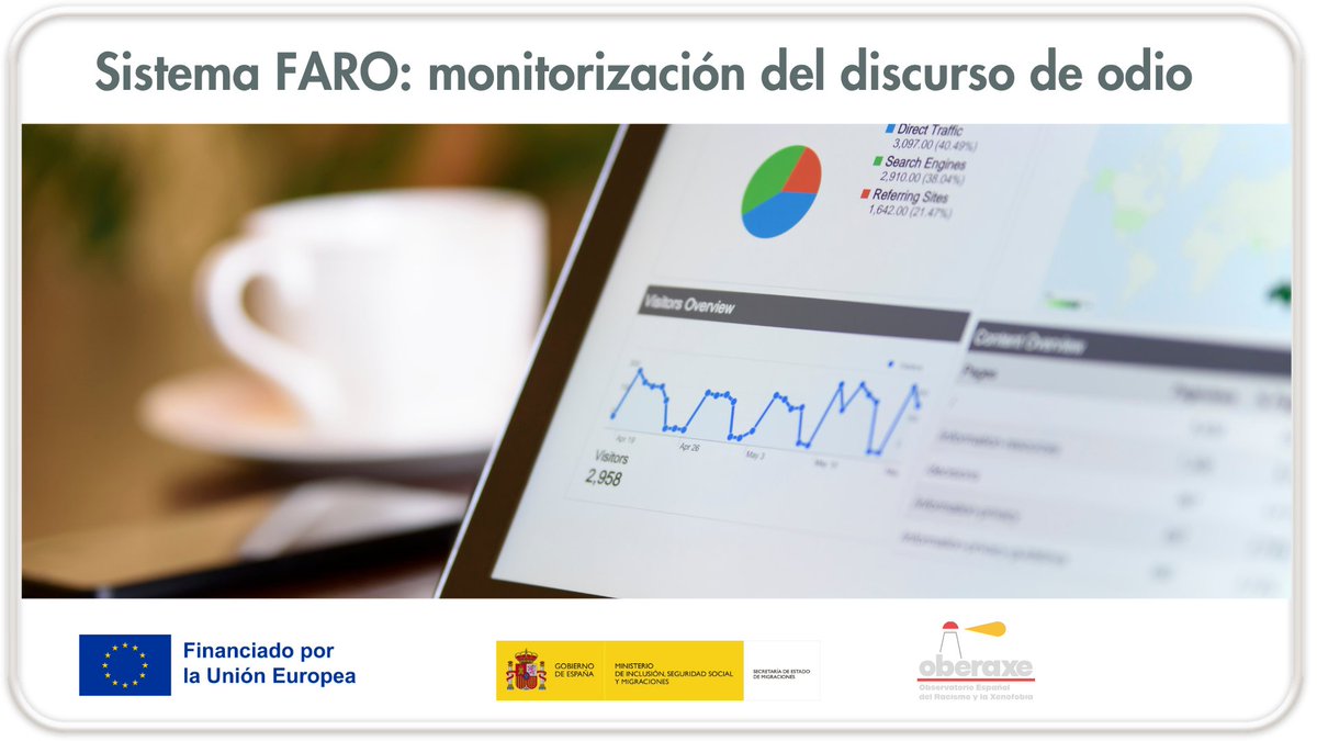 SEstadoMigr's tweet photo. #FARO es una herramienta digital del #OBERAXE y @LaLiga que usa inteligencia artificial en tiempo real para:

✅Detectar
✅Medir
✅Analizar el discurso de odio racista y xenófobo

Conócela ➡️ https://t.co/9nTrxeA8xi #FondosEuropeos https://t.co/1IF73aUQCW