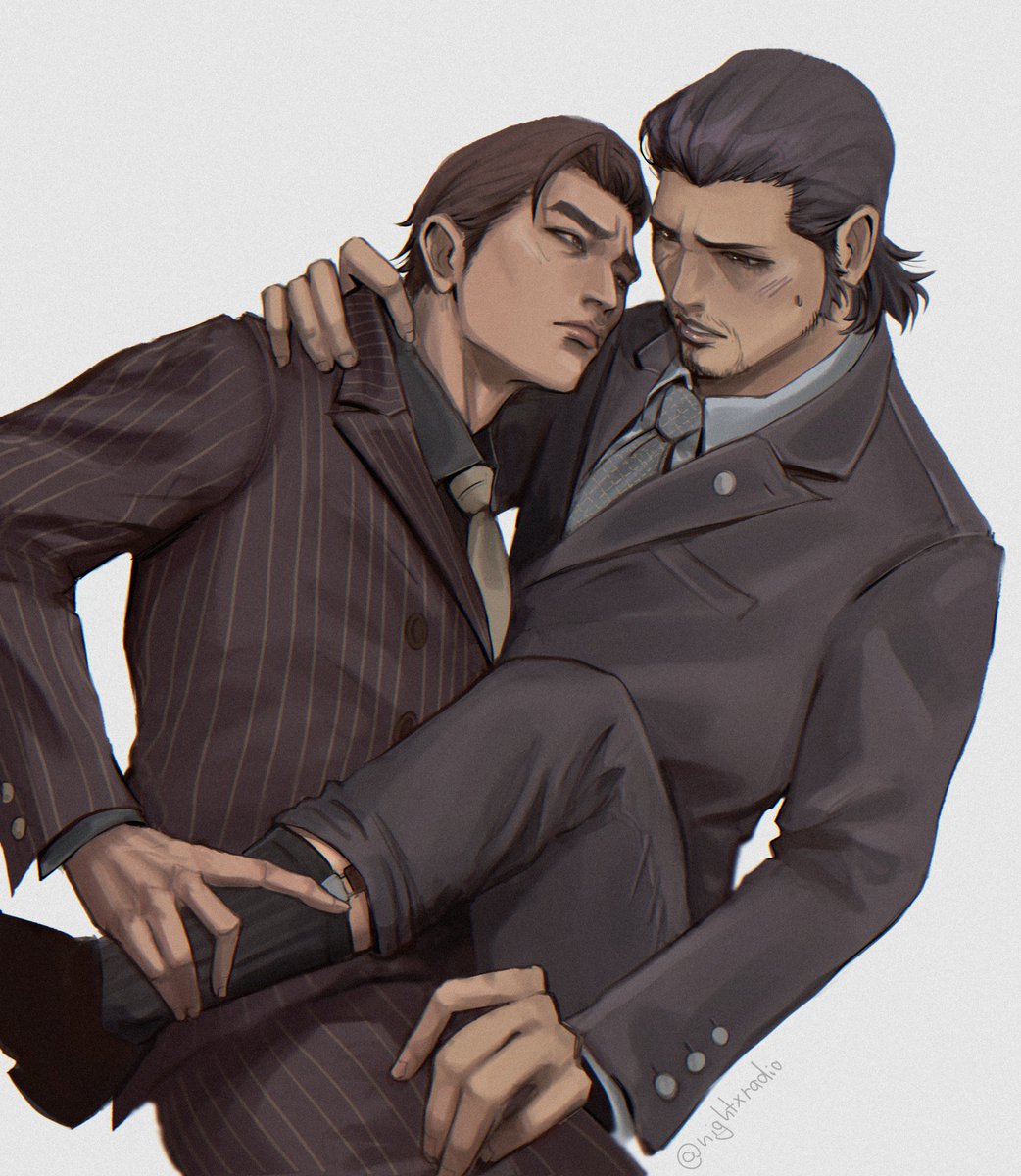 nightxradio's tweet photo. “What is yakuza even about” so um basically uhh....
#minedai #峯大 https://t.co/BhUryGAl5L
