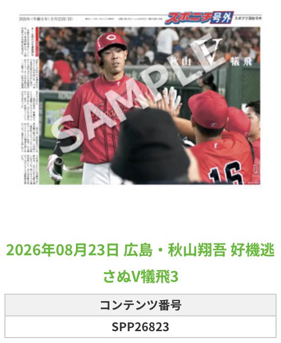 スポニチ カープじゃけぇ on X: 