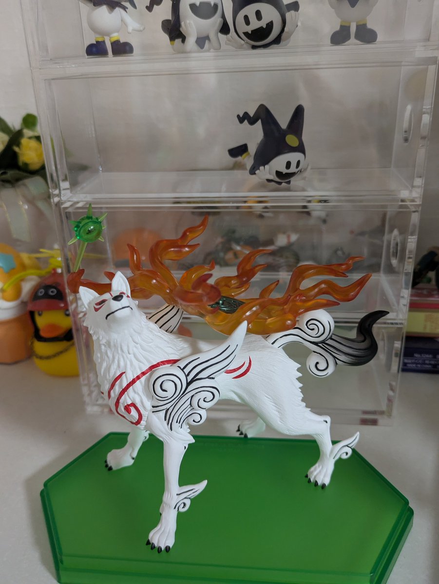 ehimeMr2000's tweet photo. 大神アマテラスのフィギュアがついに入荷したようだ。妻が喜んでいた。私はゲームクリアしていないので感動は特に無し (^_^;) https://t.co/0uxVKRw3oF