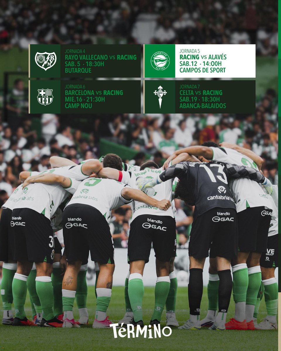 realracingclub's tweet photo. 💥 ¡Esto no para! Vamos a por el mes de septiembre, racinguistas.

#LaLigaEASports // #EligeCreer https://t.co/BGDHOX9FZ4
