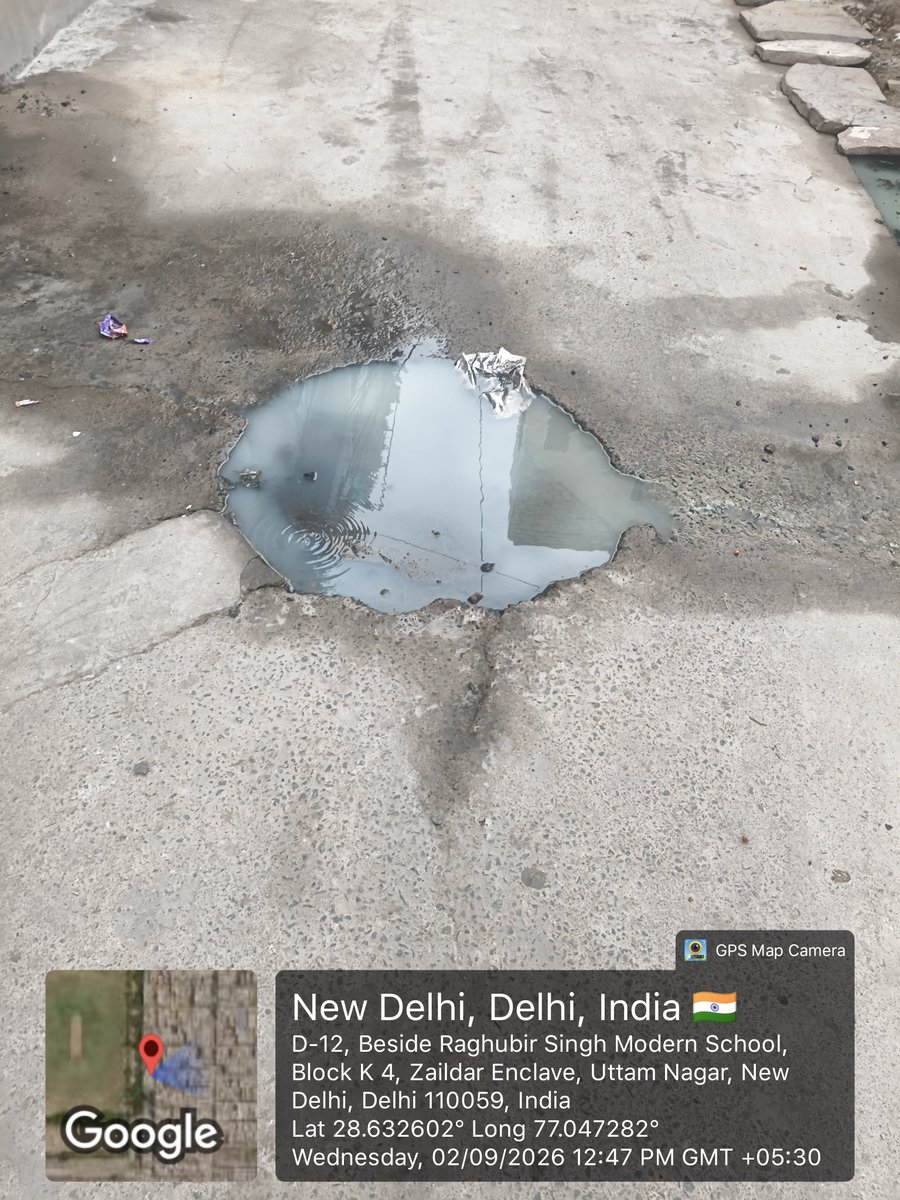 Piyushmixra's tweet photo. Day 4 of no Action taken 
Date : 1/09/2026
This is a severe health hazard which the authorities ignore @DelhiJalBoard. 

All I can do is to hope that they take cognizance over this since their helpline is not working. 
@gupta_rekha  @CMODelhi https://t.co/R4YfsGgSKF
