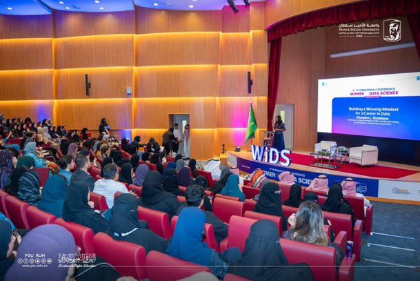WiDSPSU_Riyadh's tweet photo. The opening ceremony of the 9th international conference for Women in Data Science (WiDS) at Prince Sultan University. #PSUWiDS #WIDS2026 @PSU_RUH @AIDALab_psu #WiDS_Worldwid https://t.co/XUG27ewzs4