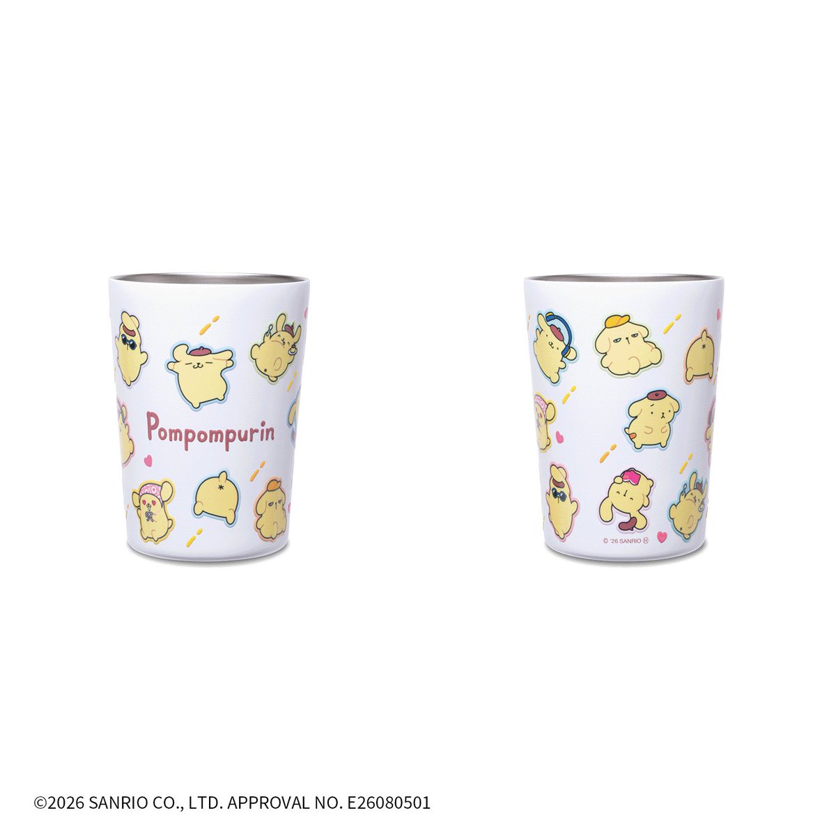 sanrio_fan_jp's tweet photo. 【新グッズ情報】
ポムポムプリン 30周年記念 セブンネット限定グッズが登場🍮✨

絶妙な表情やキュートなおしりなど、個性豊かなポムポムプリンの魅力が詰まったスペシャルアイテムです！

【ラインナップ】
◆BIG!ぬいぐるみ（全高約50cm）
一度見たら忘れられない絶妙な表情がたまらない大きなぬいぐるみ！

◆ぬいぐるみチャーム 3体セット
バッグやポーチにつけて一緒にお出かけできるチャームセット♪

◆ステンレスタンブラー
サングラス姿やキュートなおしりなど、さまざまなポーズを散りばめたデザイン！

◆ステッカー6枚セット
目がハートになった姿やプリンを食べる姿など、個性的で可愛い表情が楽しめる6枚組！

【予約販売期間】
2026年9月11日(金) 17:00 〜 10月12日(月) 23:59
※予定数量に達し次第終了

詳細はこちら💁‍♀️
https://t.co/cUHutr1rn5

#ポムポムプリン #サンリオ #セブンネット