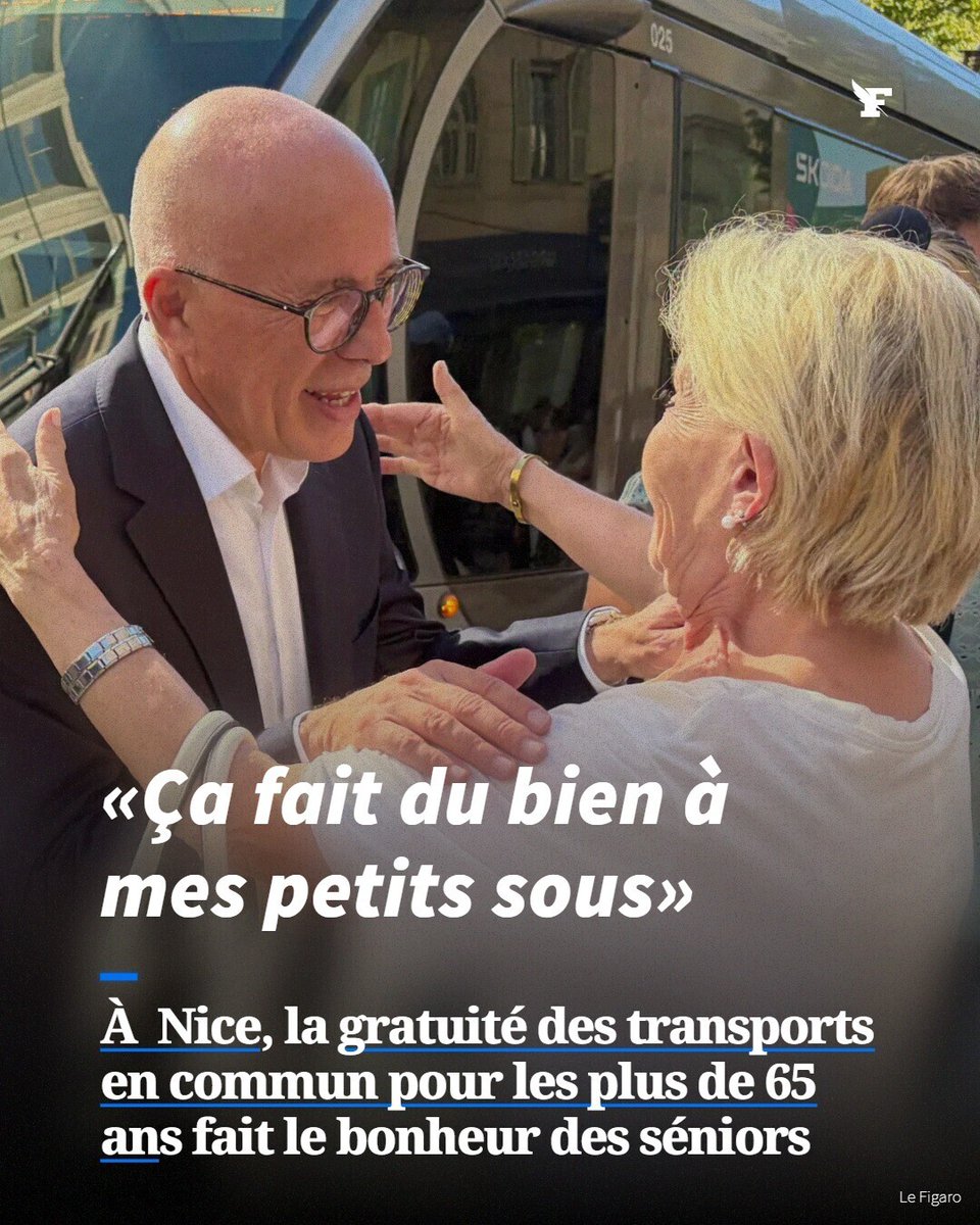 Le_Figaro's tweet photo. «Ça fait du bien à mes petits sous» : à Nice, la gratuité des transports en commun pour les plus de 65 ans fait le bonheur des séniors. →https://t.co/GDjd7w9nYF https://t.co/fB3eGfD5Ov