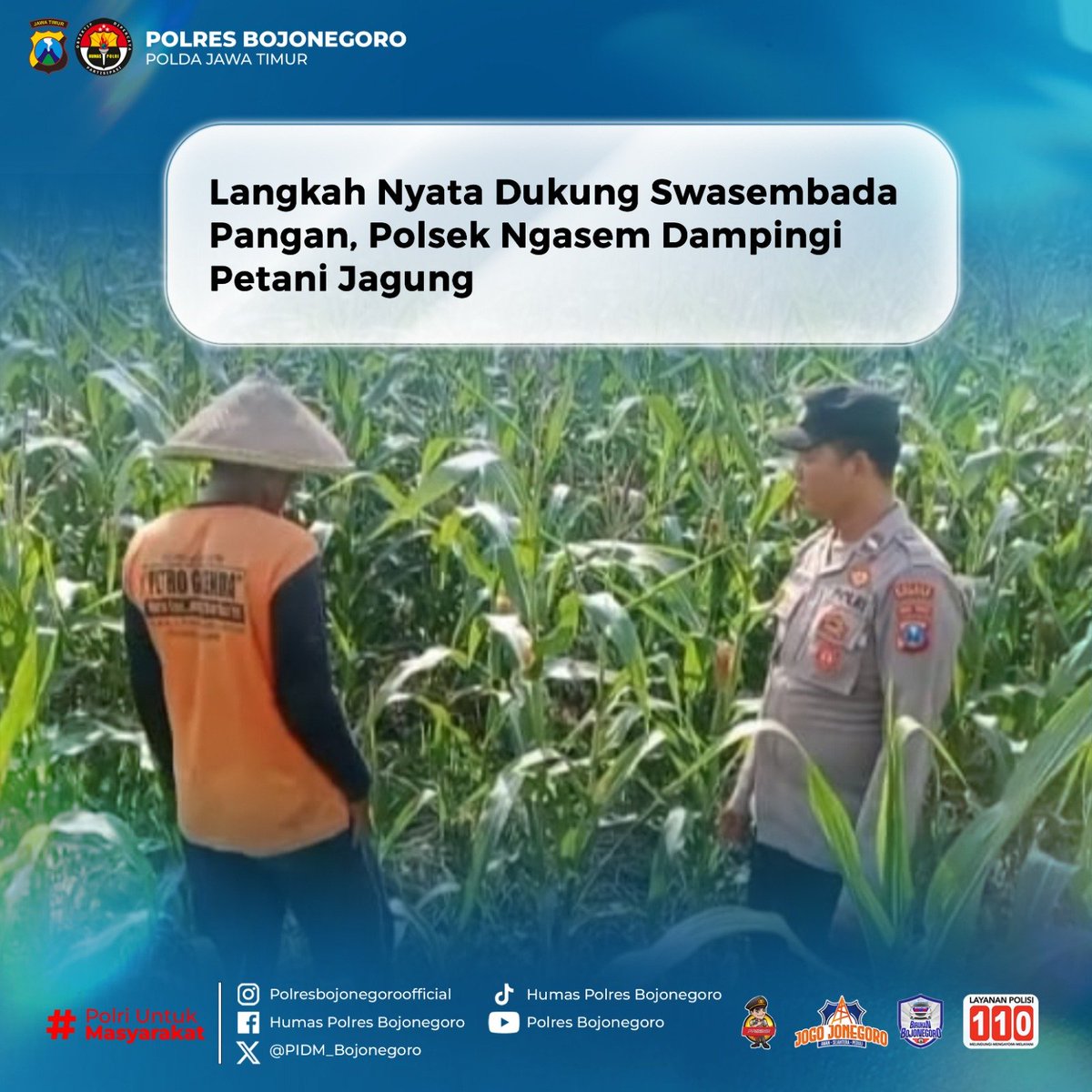 EkoDedyZld's tweet photo. #Swasembadapangan
#swassembadajagung
#polisicintapetani
#astacitapresiden https://t.co/8cByuzw4Fv