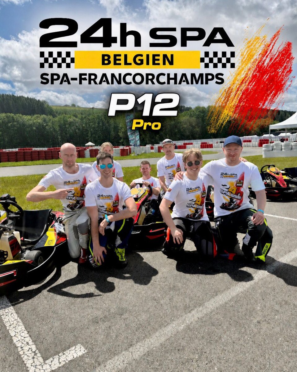 TristanBiser's tweet photo. What a weekend at Spa! Eric T. and Christian N. competed as guest drivers for Audifreunde in the legendary 24 Hours of Karting Spa. With just one practice session on an unfamiliar track and heavy rain, conditions were far from easy. On race day, https://t.co/uxKrYCwPnv