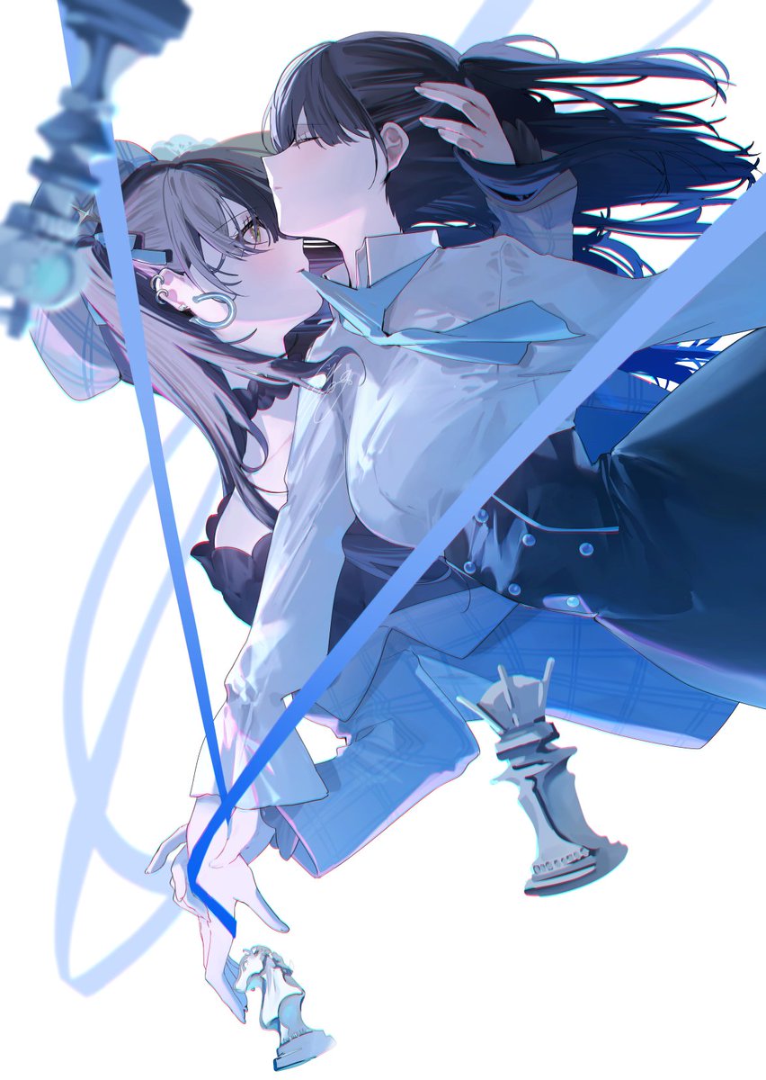 rag_works's tweet photo. 心憎 🦋 『影干支』『ひとつのふたつ』

［ 07 / 13 ］
午 ｜午ノ影と、現し子
┈┈┈┈┈┈┈┈┈┈┈┈┈
COLOUR：水色 - # 5FC7DD
WEAPON：槍

#美和野らぐ心憎 https://t.co/RdGiyZGLW6