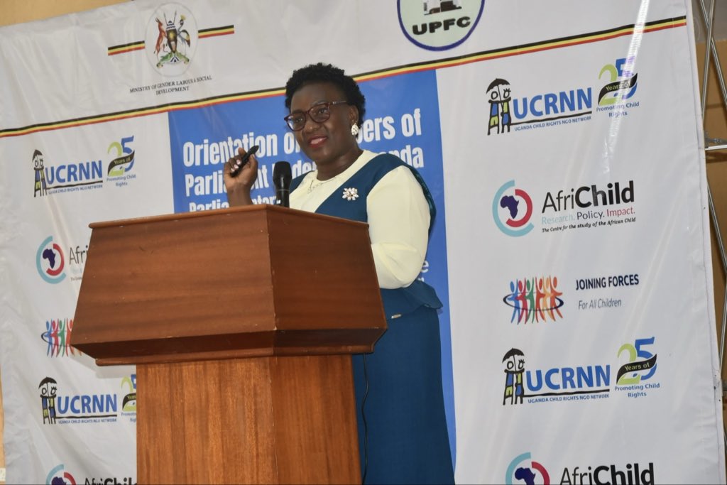 UgandaCRNN's tweet photo. Today begins with Ms. Lydia Najjemba from the @Mglsd_UG , setting the tone with opening remarks and a presentation as Members of Parliament continue the UPFC orientation.
A new day, deeper conversations, and a shared focus on strengthening action for children.
#UPFC #Children https://t.co/8jrK1Cfktc