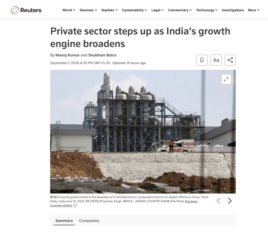 jhoothkigoonj's tweet photo. There’s just ONE tiny problem with Subhash Garg’s 2.6% growth claim that Congress is parroting everywhere.

That tiny inconvenience is called the real world. 💀

Apparently, an economy “growing at just 2.6%” also managed:

• Manufacturing: +9.2%
• Investment: +11.9%
• Exports: +12%
• Capital goods: +15.2%
• Commercial vehicles: +18.3%
• Cement: +8.9%
• Steel consumption: +8.3%

So either every major indicator of economic activity collectively decided to conspire against Mr Garg and Congress…

…or maybe, just maybe, the 2.6% calculation is the problem. 💀 

 Thread Contd.....