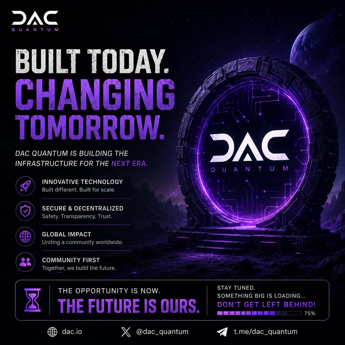 SamadKh57042711's tweet photo. 👀 Something is moving behind the scenes…

DAC Quantum isn’t here to make noise.
It’s here to make an impact. ⚡

The early days always look quiet…
until everyone starts talking about it. 🚀

Keep watching. DAC is just getting started. 🔥

#DACQuantum #DAC #Web3 #Blockchain https://t.co/MDPtoCTCC2