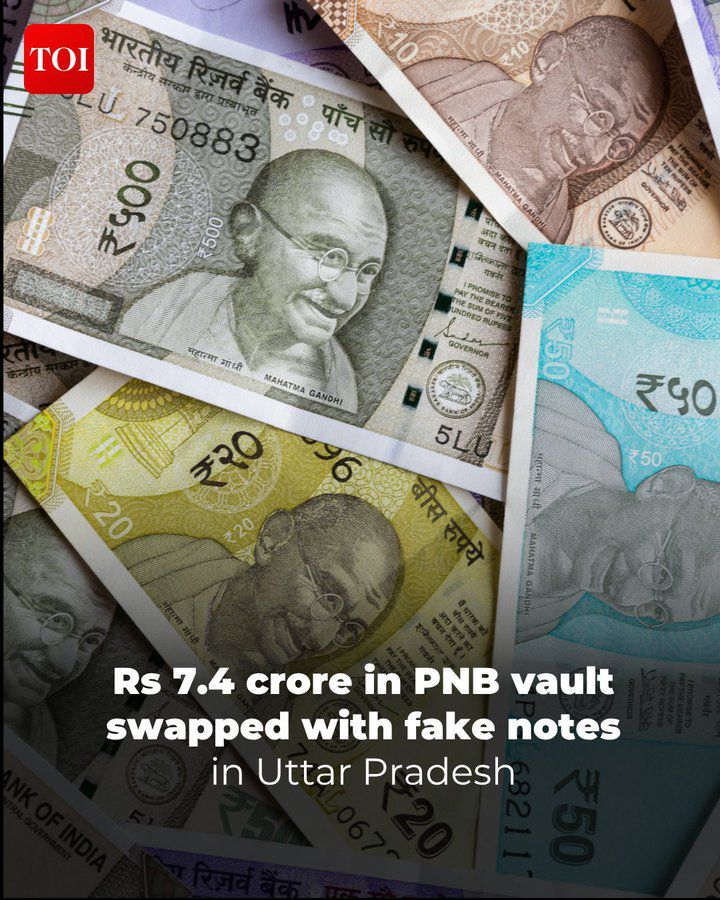 INCKerala's tweet photo. Currency stored in Punjab National Bank’s secure vault was swapped with fake notes. That too, ₹7.4 crore!

Think about the condition of our Banking system and the overall state of affairs. 

And the bigger question is how rampant fake currency is, despite the bombastic demonetisation done by Feku.