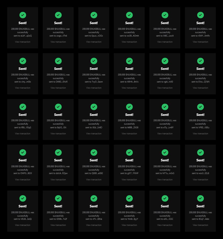 TheNukeBull's tweet photo. Every wallet gets 200,000 $NUKEBULL 🪂

Drop your Solana $Sol Address &amp; RT ♻️

Like + RT pinned post 📌

First 555 wallet ⬇️ #Airdrop https://t.co/pLIliyyYrg