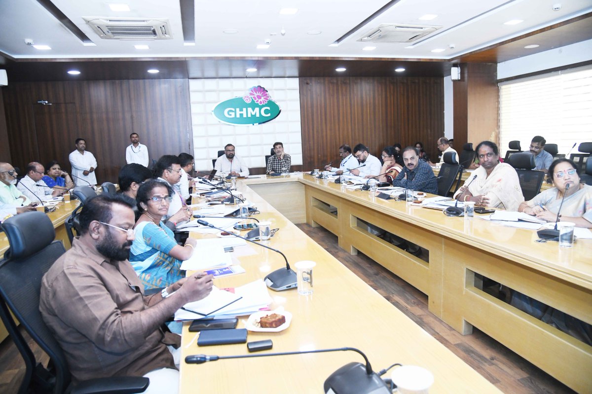 CommissionrGHMC's tweet photo. GHMC Standing Committee Reviews Key Civic Development Proposals

Special Officer, GHMC, Sri Jayesh Ranjan Garu, and Commissioner, GHMC, Sri R.V. Karnan Garu, conducted the Standing Committee meeting at GHMC Head Office on September 1, 2026.

The meeting reviewed important proposals relating to civic infrastructure, sanitation, public amenities, road development and administrative matters.

Key proposals discussed included:
🏗️ Development of Devunikunta Graveyard at Vijaynagar Colony, Masab Tank, estimated at ₹400 lakh
🚻 Maintenance of 12 public toilets
👷 Continuation of services of 71 contract workers in Adibatla Circle
🛣️ Missing-link road development proposals to improve connectivity and strengthen Hyderabad’s road network, including corridors connecting Bairagiguda–Narsingi, Badangpet–Thurkayamjal via Nadargul, Badangpet–Nadargul and NH-44 Tondupally Junction to the ORR service road

The Special Officer directed officials to thoroughly examine the proposals, ensure effective inter-departmental coordination and take timely action. The status and Action Taken on proposals from previous Standing Committee meetings were also reviewed.

All concerned Additional Commissioners, Zonal Commissioners and Heads of Departments were directed to follow up and ensure prompt further action.

#GHMC #Hyderabad #HyderabadDevelopment #CivicInfrastructure

@TelanganaCMO @TelanganaCS @IPRTelangana
@jayesh_ranjan