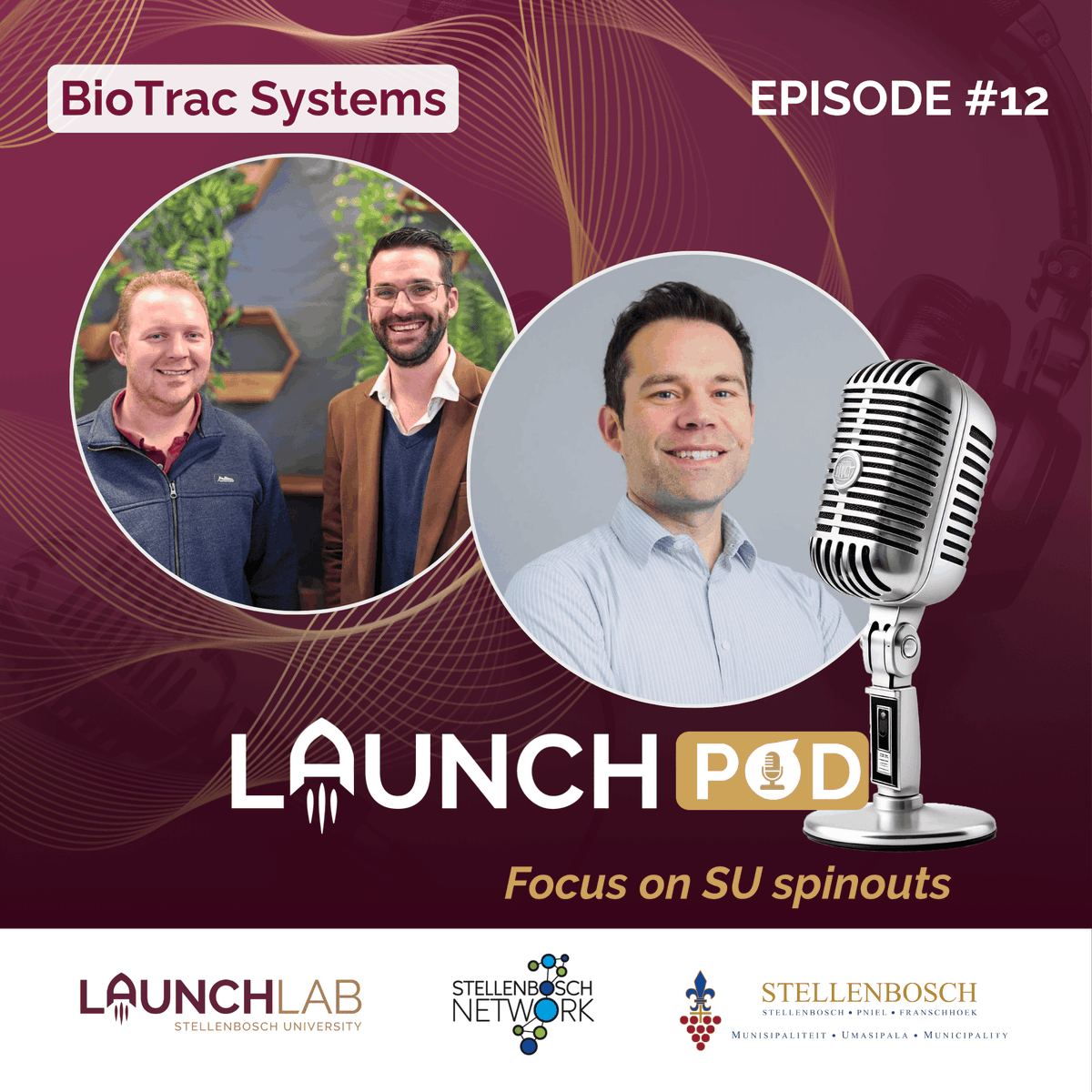 SULaunchLab's tweet photo. 🎙️ LaunchPod Episode 12 features Biotrac Systems founders Tom Murray and Kyle Klopper, sharing how they’re rethinking microbial monitoring &amp; building their innovation. 
Listen now on: 
- Spotify and Apple Podcasts: https://t.co/F0ruq7Adcb
- YouTube: https://t.co/JGMQxSnxc7 https://t.co/jjnlUgbB8S