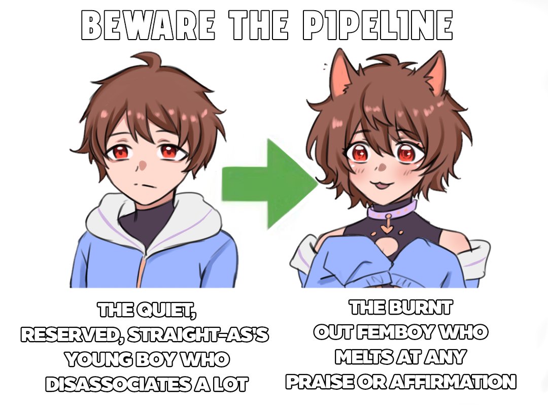 Bluchu5's tweet photo. Day 12~
The femboy pipeline is strong...
#oc #meme #femboy https://t.co/6q6XsuZ73j