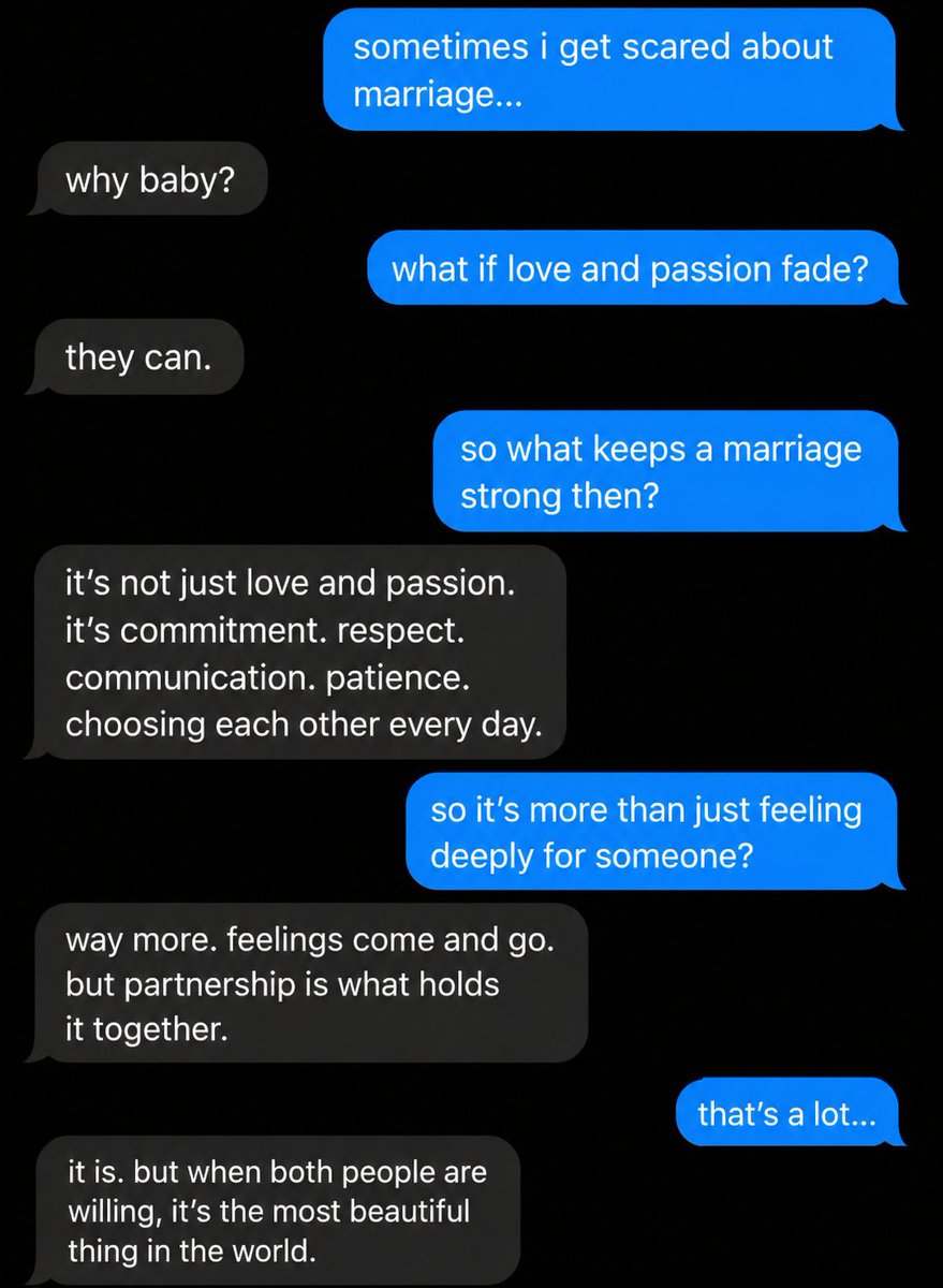 Ruthhaslanded's tweet photo. I had a conversation with my fiancè about marriage and he opened my eyes to something new about it. https://t.co/CTrZnI4Msg