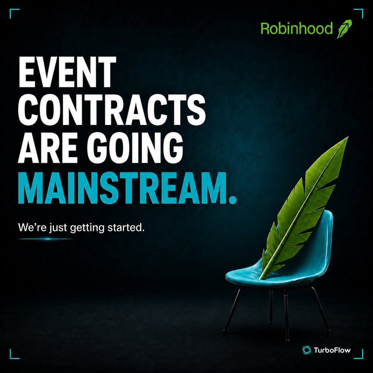 TurboFlow_xyz's tweet photo. @RobinhoodApp  is validating what we’ve believed for a while:

Event Contracts are becoming a new trading primitive.

Robinhood now offers 15 minute crypto Event Contracts, while Q2 Event Contracts revenue reached $156M, ahead of its $100M crypto trading revenue.

Simple to understand. Fast to resolve.

At TurboFlow, we think this category is just getting started👇
https://t.co/n1Au1h7Dub