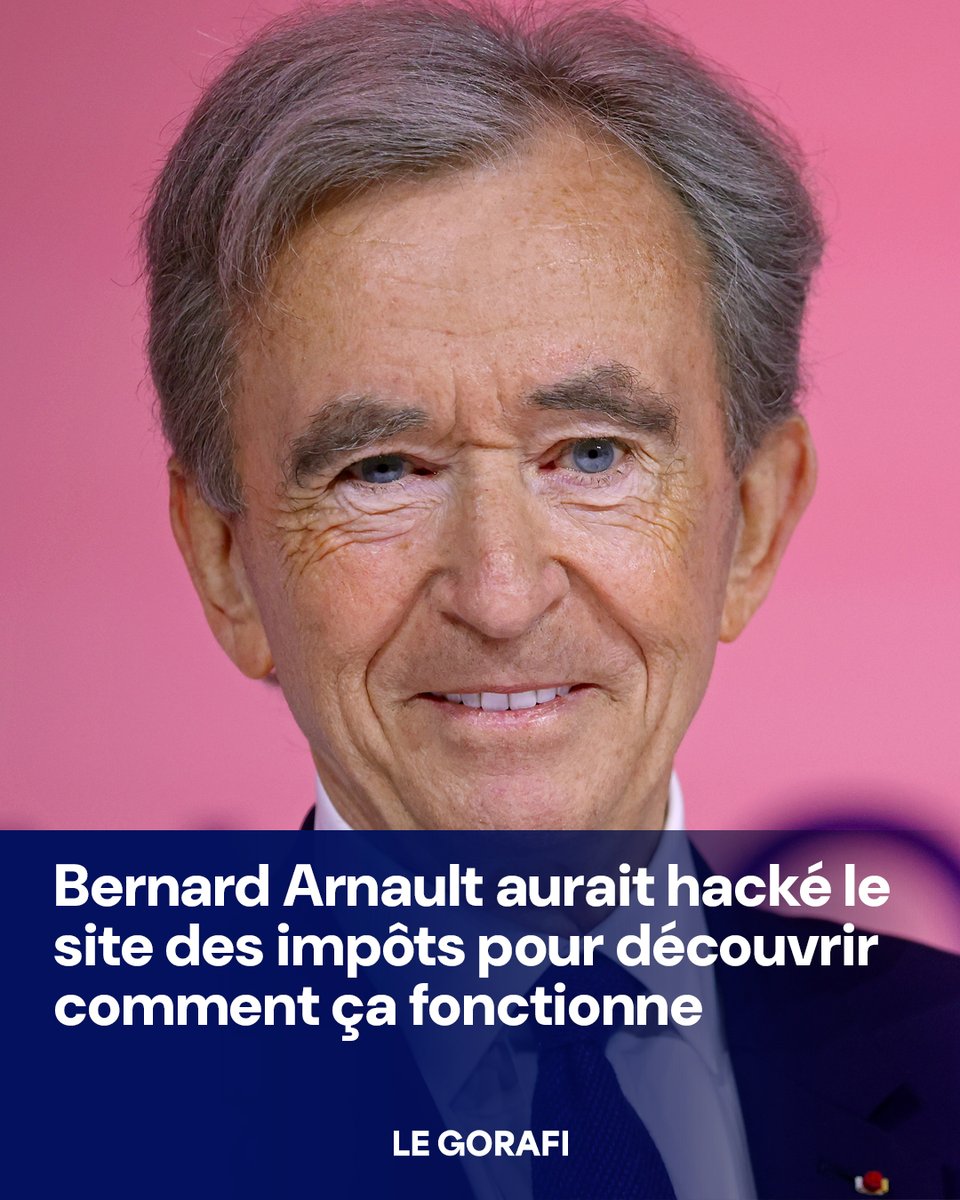 le_gorafi's tweet photo. Bernard Arnault aurait hacké le site des impôts pour découvrir comment ça fonctionne https://t.co/RPxBusr3Js