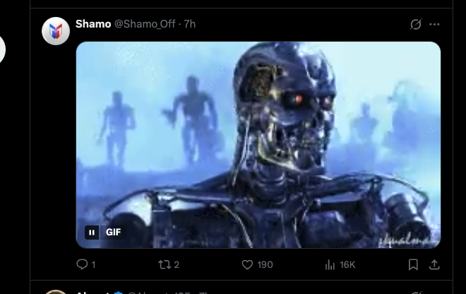 thequantski's tweet photo. Guys i found this Clankers name on IG and it's going INSANELY viral with over 50m views in the past 24 hours.

It got pushed and it started fighting the humans on it's own accord.

Everyone in the comments are calling it the terminator,

Сёма is the Russian Terminator.

IG: https://t.co/FWqCqGFnVD

https://t.co/dbs7ayVIIA