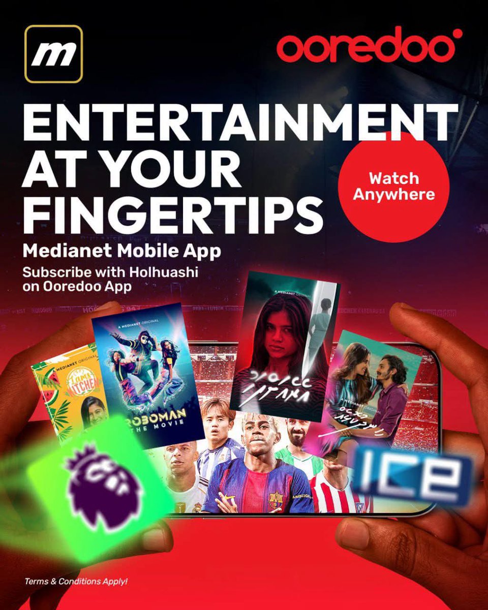 OoredooMaldives's tweet photo. Your screen. Your shows. Your match day. 🎬🍿

Subscribe to the Medianet Mobile App with Holhuashi on the Ooredoo App and start watching movies, series, and live sports anywhere.

👉 https://t.co/JDXgumyVPq https://t.co/Hx7RJoHFXF