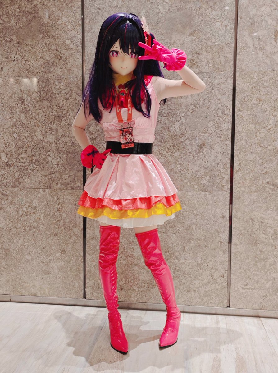 Sakuramo_Anshia's tweet photo. 对着生活比个✌🏻
#kigurumi 
#星野爱 
#长靴
#dollweekend14 https://t.co/11IyzfNEYW