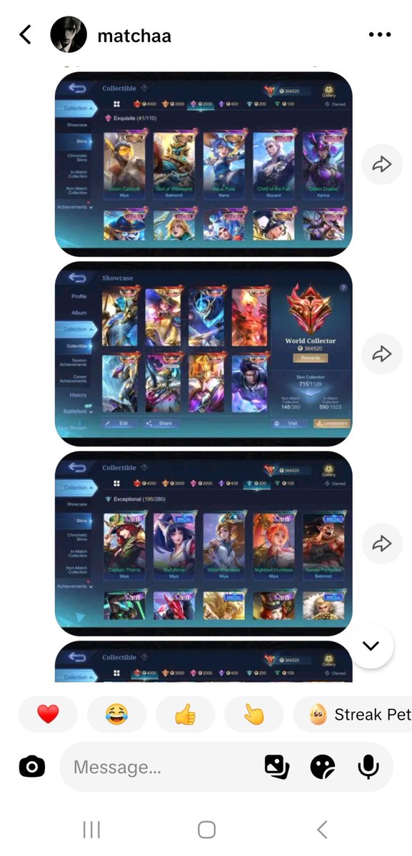 pbbXIXII's tweet photo. #mlbb selling accounts
Mega Collector V -Php 8,500  pesos 
World Collector - Php 40,000 pesos

Please remember to utilize an escrow service for all transactions. https://t.co/09OEil0nK3
