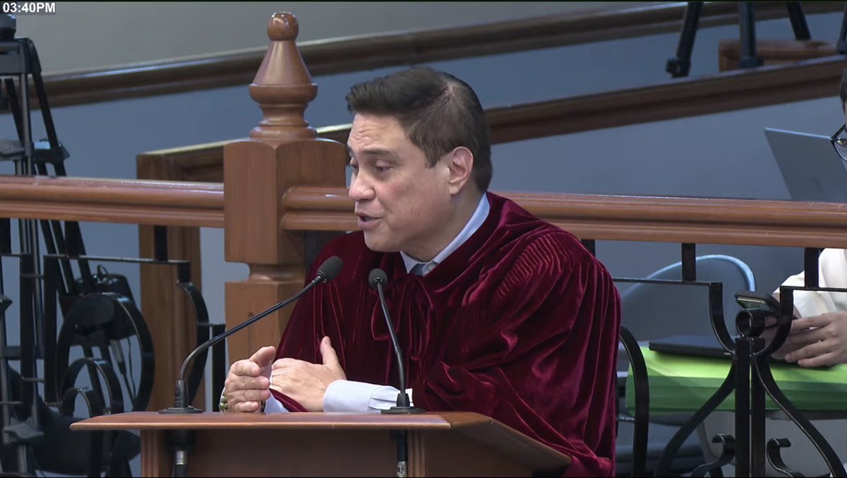 PhilippineStar's tweet photo. ‘PAGOD NA PAGOD NA AKO’

Senator-judge Migz Zubiri expressed being “tired” given the packed schedule of the senators during the 21st day of the impeachment trial on Wednesday.

“At sa totoo lang, Mr. Presiding officer, pagod na pagod na ako. 12 hours a day po tayo dito. From 9 to 9, nandito po tayo,” he remarked, explaining that they hold impeachment proceedings in the morning and after that, the plenary session to tackle legislation.

LIVE: https://t.co/mjtZC5aeVl