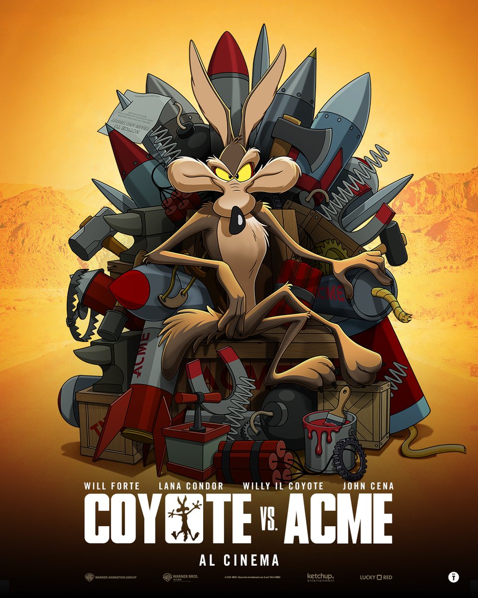luckyredfilm's tweet photo. Dopo anni di ingiustizie, questa è la sua occasione. Coyote vs Acme è ora al cinema!

Trova la tua sala su https://t.co/Z3y7liw70f e sostieni Willy nella sua battaglia 🧨 https://t.co/NkRTemClZs