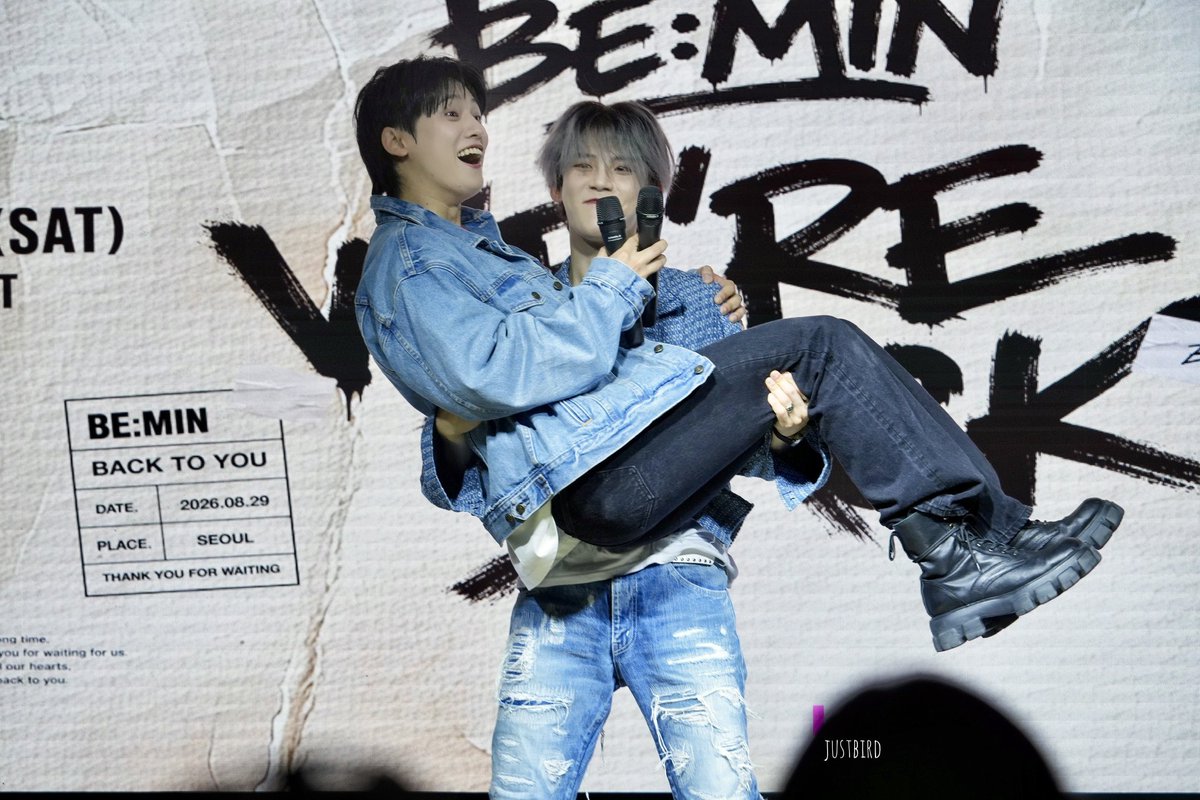 mmt2436's tweet photo. 260829 BE:MIN 
FAN MEETING IN SEOUL 2부

#바오 #재민
#비민 #BE_MIN #BEMIN https://t.co/iPfzGhL4SL