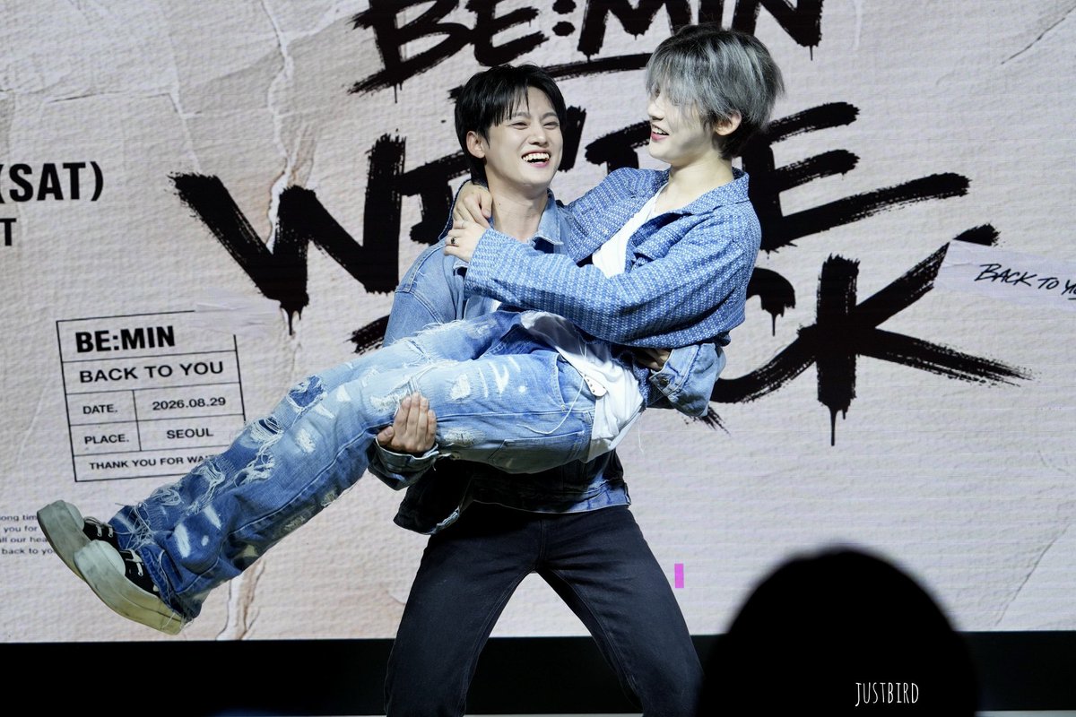 mmt2436's tweet photo. 260829 BE:MIN 
FAN MEETING IN SEOUL 2부

#바오 #재민
#비민 #BE_MIN #BEMIN https://t.co/iPfzGhL4SL