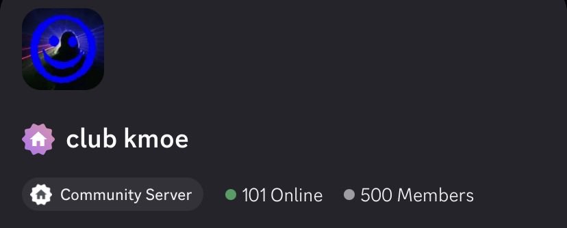 kmoe_updates's tweet photo. the number one place for everything kmoe on discord from news, events, a kmoedle, and even rare appearances from kmoe themself is club kmoe !

perma link in the replies https://t.co/9RwwgiYSpr