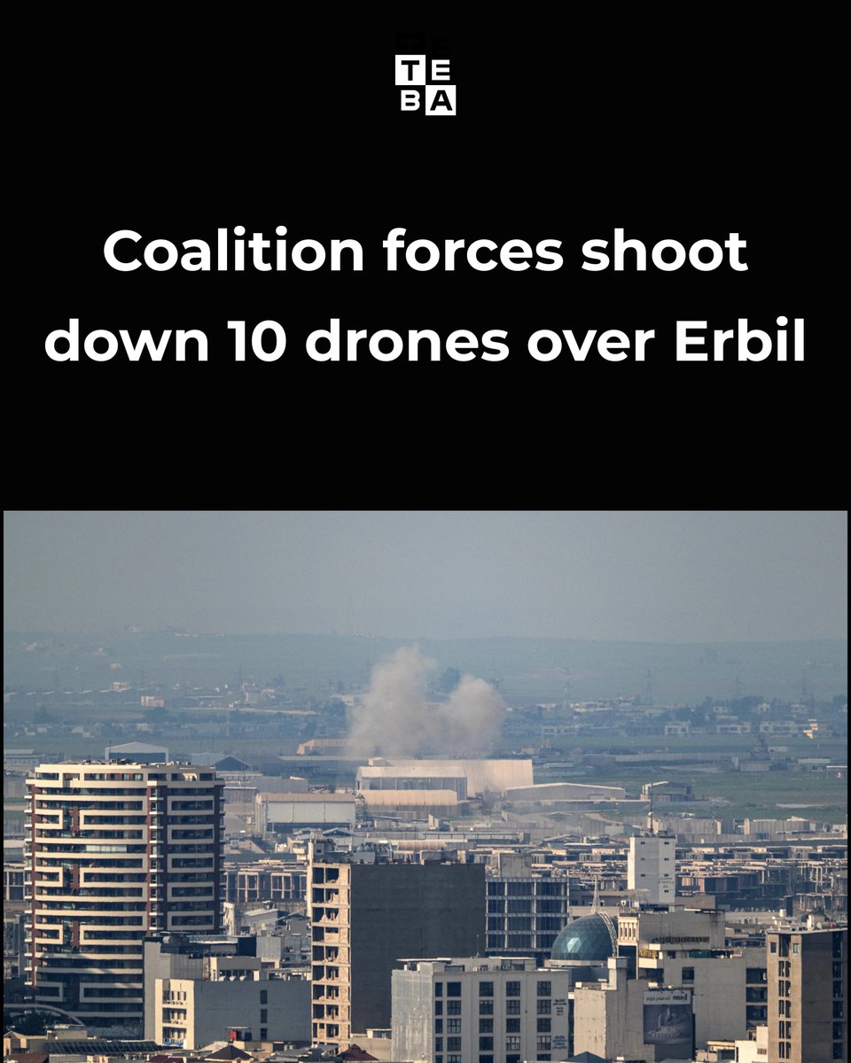 tebaenglish's tweet photo. Coalition forces shoot down 10 drones over Erbil

Full article...
https://t.co/t7ZiByfeKc https://t.co/quBmjOSVot