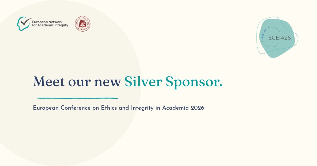 ENAIntegrity's tweet photo. 🎉 Delighted to welcome 𝐔𝐍𝐈𝐰𝐢𝐬𝐞 as a Silver Sponsor of ECEIA 2026! 🤝 Their WISEflow platform supports secure, fair &amp; efficient assessment in higher education. 🎓💻 Join us in Batumi, Georgia! 🇬🇪 https://t.co/r0pQVFZP83
#ECEIA #UNIwise #academicintegrity #researchintegrity https://t.co/E1Cq7N4uPC