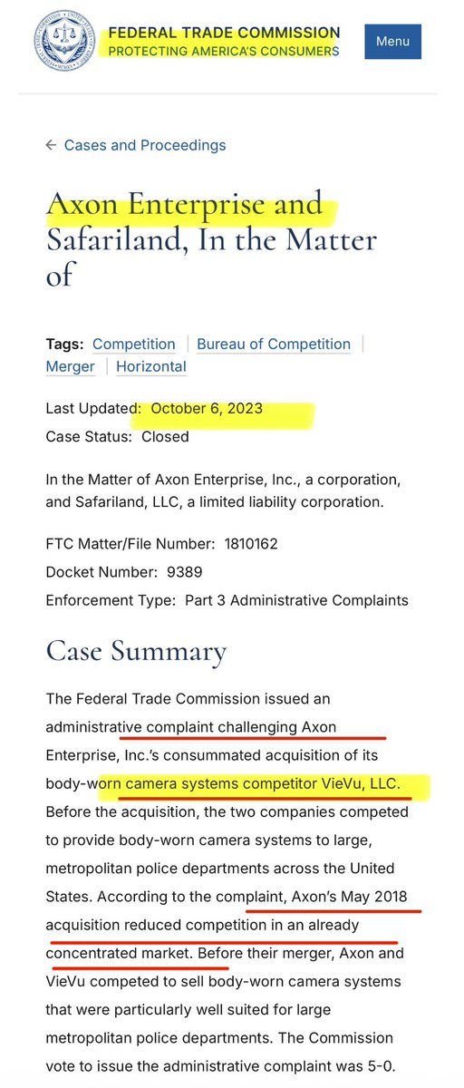 Hannibal9972485's tweet photo. 👀🚨 AXON  is accessing images of DRIVER'S LICENSES and IDENTITY DOCUMENTS through ACEIP without the consent of the individuals depicted, and using those photographs to train AI models 
Government -issued identity documents containing:
•  Full legal names
•  Dates of birth
•  Addresses
•  Driver's license numbers
•  Photographs (biometric identifiers)
•  State of issuance
—-
Not only this 👀🚨

Axon's ACEIP program is a data harvesting operation that uses the monopoly power established through the Vievu acquisition to compel police departments into sharing citizen surveillance data for commercial AI development.🚨👀

1. Axon acquired Vievu in 2018, consolidating the (body camera market)

2.  The FTC challenged this as anticompetitive

3.  After the FTC case was dismissed, Axon used its dominant market position to implement ACEIP

4.  ACEIP gives Axon access to Customer Content - including ALPR images, body camera footage, transcripts, and identity documents

5.  Police departments cannot realistically refuse to participate in ACEIP because Axon is the dominant provider of body camera systems

6.  Axon uses this data to train proprietary AI models
7.  The AI models become Axon's exclusive commercial property
8.  The citizens whose data feeds the models never consented
——

Axon's ACEIP portal confirms they access 🚨🚨👀

Detect Error Cases of ALPR and SOR" - active since February 2026. It says Axon accesses "ALPR data entries from customer database, which contains: (1) images captured by Fleet / Outpost camera, (2) ALPR read result and metrics, (3) user-correction, and (4) state level location of the reads."⬅️

"State level location of the reads" - 👀🚨

this means Axon is accessing the state-level geographic location of every ALPR read. Not just the time and date, but the state-level location. This means Axon knows which state each ALPR read came from.⬅️⬅️👀

Now connect this to the "Automatic License Plate Recognition (ALPR) System Improvement" use case, active since October 2022: "License plate images captured by a users Fleet Camera and the associated ALPR Read Record such as date and time of the capture, and geographical location."
"Geographical location" - not just state-level, but precise geographical location.

So Axon has been accessing:👀🚨

1.  License plate images
2.  Date and time of capture
3.  Geographical location of capture
4.  ALPR read results and metrics
5.  User corrections

From every participating police department since October 2022. That is nearly 4 years of continuous access to license plate images and location data from police departments across the country.

https://t.co/rubeqGD0jh…

https://t.co/K4MU4CFu2C

@RepThomasMassie