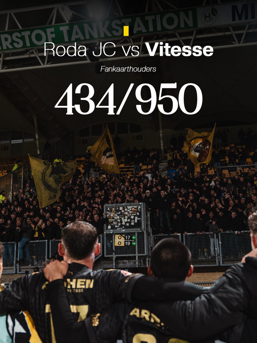MijnVitesse's tweet photo. De kaartverkoop voor fankaarthouders voor de uitwedstrijd tegen Roda JC is gestart! 🎟️

🔗https://t.co/qPJTw9OMZu https://t.co/BVgVH8q1fh