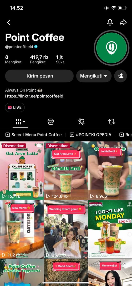 Pujaaa__'s tweet photo. @pointcoffeeid 🌿GUAVA OAT LATTE🌿
Creamy Oat Milk Ketemu Jambu Seger✨ Obat Mood Swing Paling Ampuh🤩🍹

Yuk ikutan juga @cimongcuttie https://t.co/EN0kqRaPt8