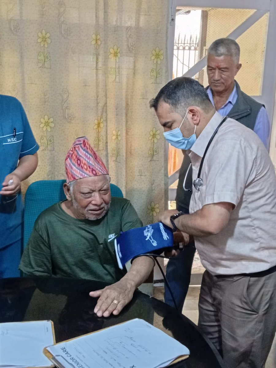HelpAge's tweet photo. In the aftermath of the floods in Nepal, HelpAge network member the Geriatric Society of Nepal (GSN) helped relocate seven older residents to a senior care home in Kathmandu. Geriatricians carried out health screenings, provided medicines and recommended further tests. https://t.co/raFaVX6AMS