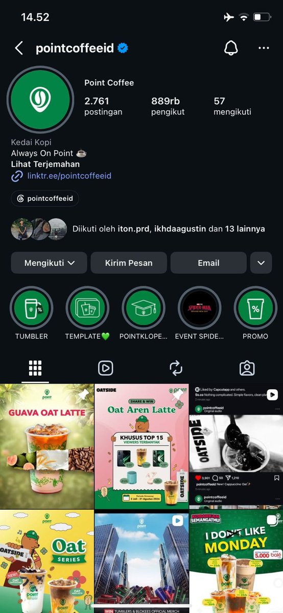 Pujaaa__'s tweet photo. @pointcoffeeid 🌿GUAVA OAT LATTE🌿
Creamy Oat Milk Ketemu Jambu Seger✨ Obat Mood Swing Paling Ampuh🤩🍹

Yuk ikutan juga @cimongcuttie https://t.co/EN0kqRaPt8