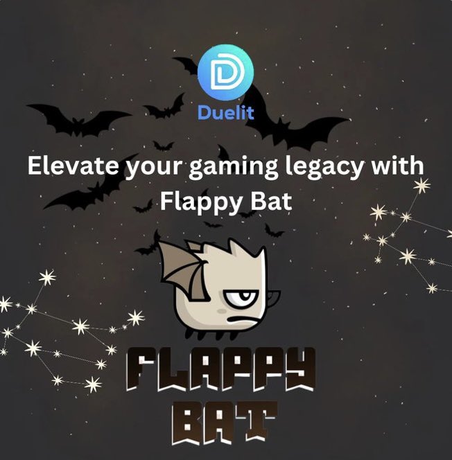 DUELIT_official's tweet photo. Today, we're shining the spotlight on one of our most popular games - Flappy Bat.
It's
not just about tapping to fly; it's about mastering the art of navigation, and dodging obstacles with precision.
#Duelit #MobileEsports #FlappyBat #Gaming #MobileApp #Challenge #FreetoPlay https://t.co/jRRP0oUTkO