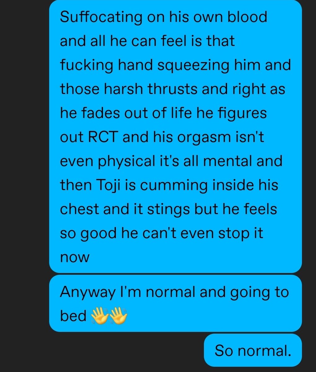 ickaryslefae's tweet photo. I haven't really understood #tojigo until tonight. Then I went insane.
And other such gems if you are brave enough to DM me https://t.co/I543YoJpes